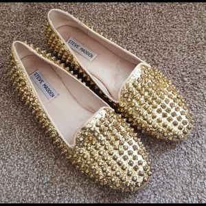 Steve Madden Gold Studded Shoes